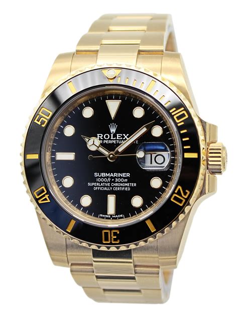 rolex submariner 18k gold|rolex submariner watch price guide.